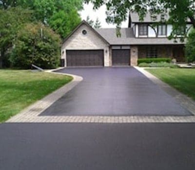 Residential Driveway Sealcoating black pearl arlington Heights